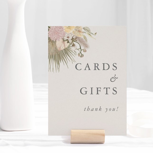 Boho Wedding Pampas Wedding Cards & Gifts (Criador carregado)