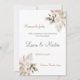 Boho Wedding Salvar a Data