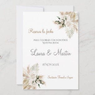 Boho Wedding Salvar a Data