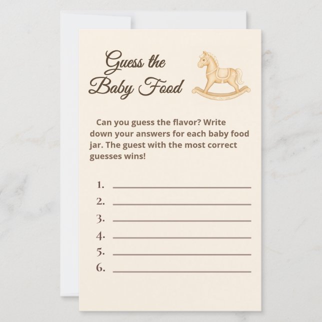 Boho Western Rocking Horse Adivinha No Jogo Da Com (Frente)