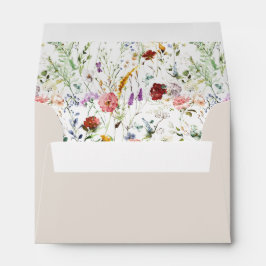 Boho Wildflower Aquarela Primavera Flor