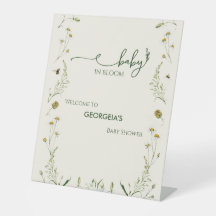 Boho Wildflower Bebê em Flor Baby Shower Boas-Vind