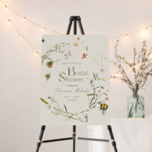 Boho Wildflower Beige Chá de panela