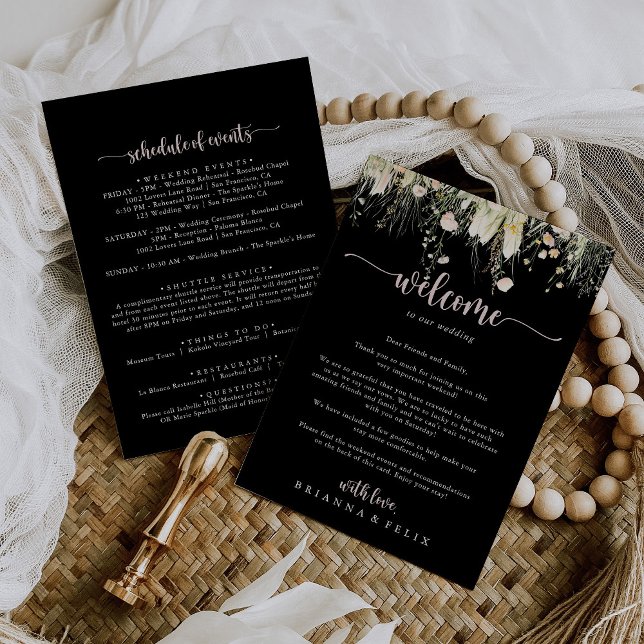 Boho Wildflower Black Wedding - Letra de Boho Wild (Criador carregado)