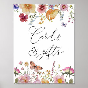 Boho Wildflower Cards e Gifts Poster