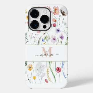 Boho Wildflower Custom Name Monograma