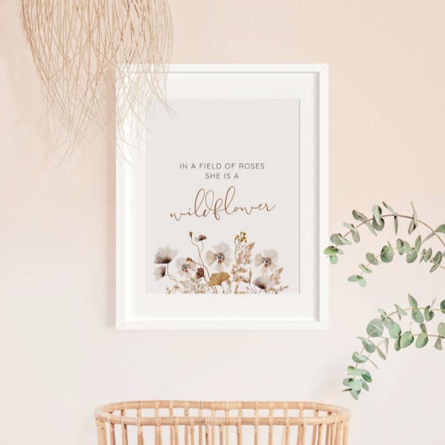 Boho Wildflower Poster (Criador carregado)