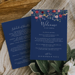 Boho Wildflower Wedding - Letra de boas-vindas