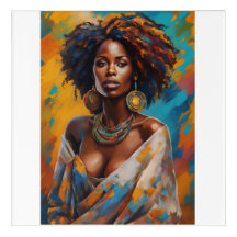 Boho Woman in Sunflower Expressive Hippie