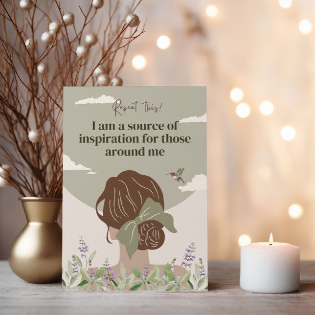 Boho Women Empowerment Positive Cards (FLORAL AFFIRMATION FOR WOMEN)