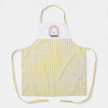 Boho Xadrez Amarelo Personalizado Mamãe Ano de Fun