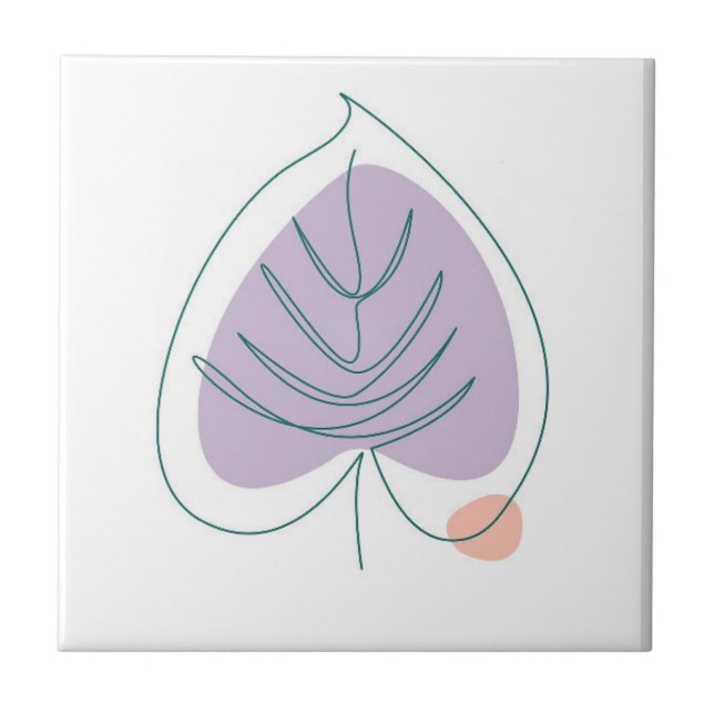 Boho Zen Little Lilac Leaf (Frente)