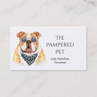 Boi-Cão Pet Groomer/Vet/Sitters Cartão de visita