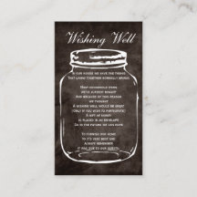 boião rústico castanho que desejava cartões