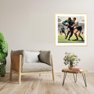 Bok! - Rugby Players Art Impressão