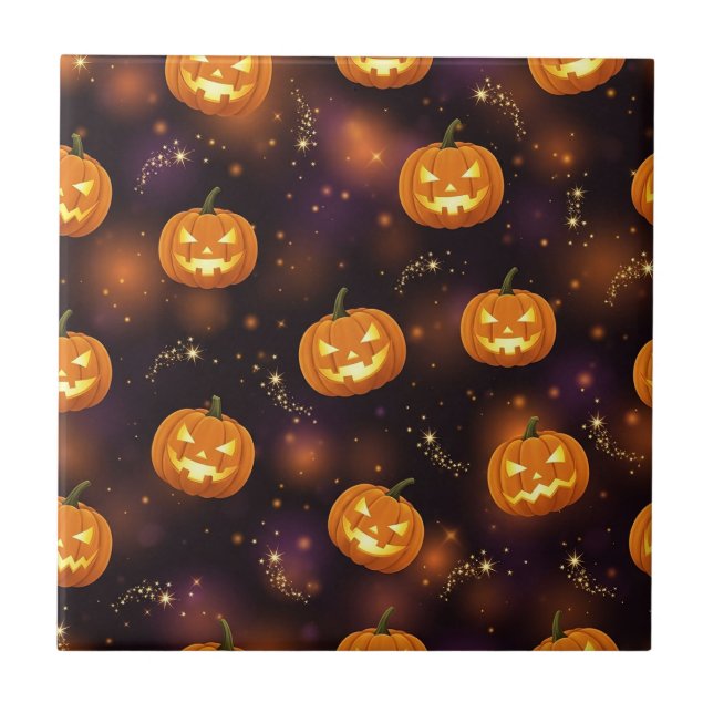 Bokeh Halloween | Abóbora Iluminada (4) (Frente)