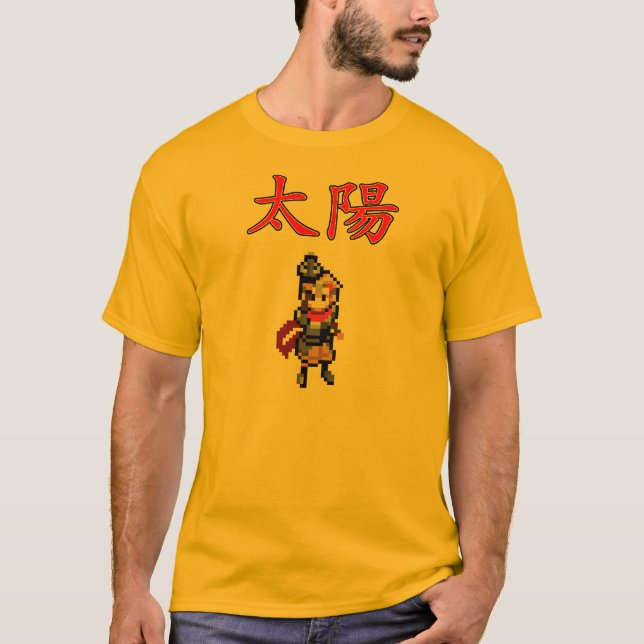 Boktai The Sun está em sua camisa da Mão-Taiyou (Frente)
