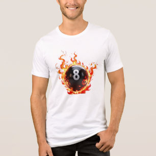 Bola 8 - Ilustração da Bola de Piscina de Fiery