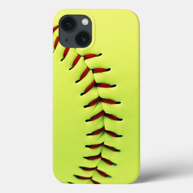 Bola amarela do softball (Verso)