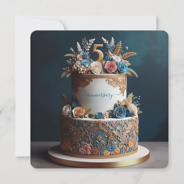 BOLA ANIVERSÁRIA GRAVÍVEL DE COBERTURA POR 5 (Frente)