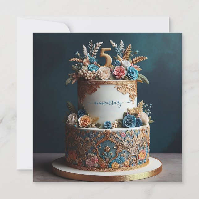 BOLA ANIVERSÁRIA GRAVÍVEL DE COBERTURA POR 5 (Frente)