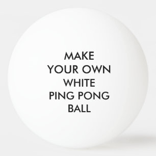 Bola BRANCA personalizada costume de Pong do