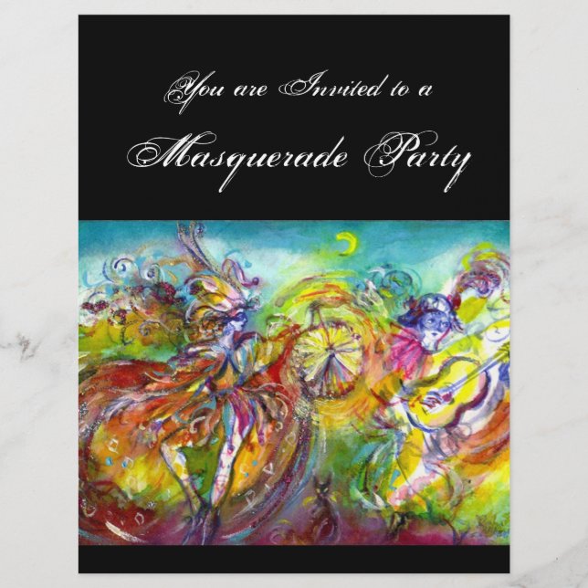 Bola, dança e música do Mascarada CARNIVAL ITALIAN (Frente)