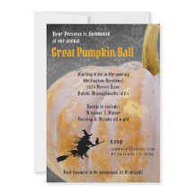 Bola de Abóbora do Halloween + Menu Convite à Brux