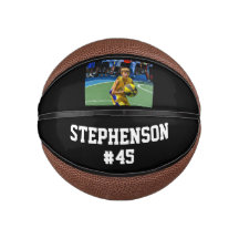 Bola de Basquete com Nome de Foto Personalizado