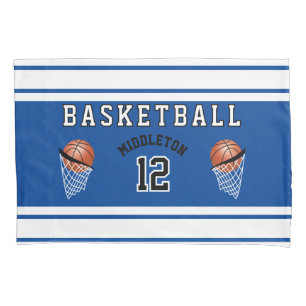 Bola de basquetebol Design - Azul - Editável