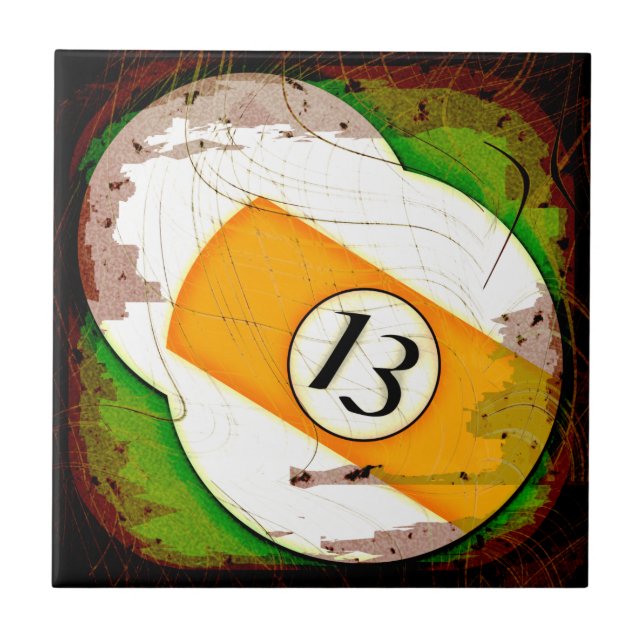 BOLA DE BILHAR NÚMERO 13 (Frente)