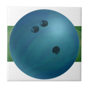 bola de boliche azul