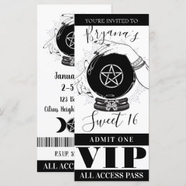 Bola de Cristal Mágica Sorteador Bilhete VIP da Fe