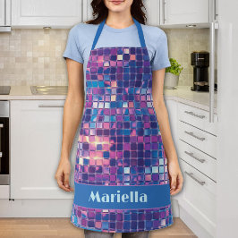 Bola de Disco Azul e Roxo do Groovy Personalizada