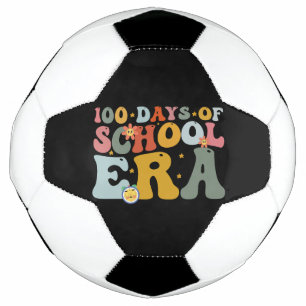 Bola De Futebol 100 Dias De Era Escolar Groovy Professor Crianças