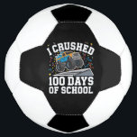Bola De Futebol 100 dias de escola Monster Truck 100º dia na escol<br><div class="desc">100 dias de caminhonete de monstro escolar 100. º dia da escola</div>