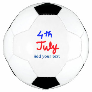 Bola De Futebol 4 de julho dia da independência adicione seu texto