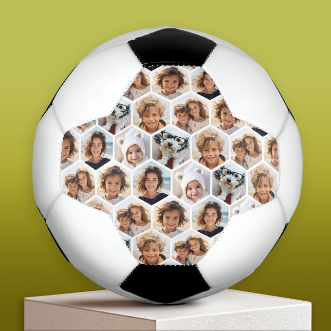 Bola De Futebol 6 Fotografia Collage honeycomb - BE DOENTE (Custom Soccer Ball)