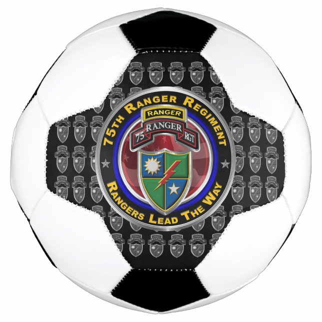 Bola De Futebol 75º Regimento Ranger "Rangers Lideram O Caminho" (Frente)