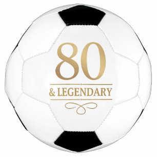 Bola De Futebol 80 e aniversário lendário do Elegante Dourado