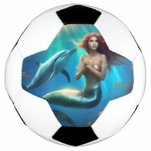 Bola De Futebol "A Dança do Oceano: A Viagem de uma Sereia e Golfi