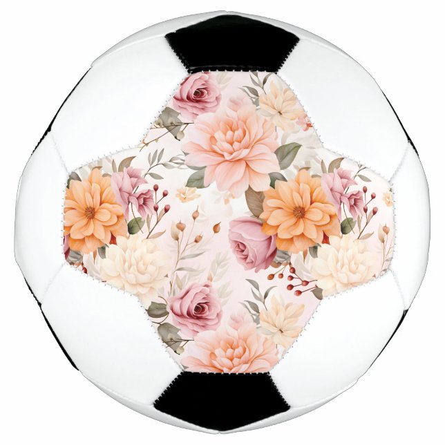 Bola De Futebol A Fall Floral Series Design 2 (Frente)