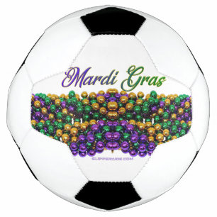 Bola De Futebol A imagem icônica do Mardi Gras da SlipperyJoe eleg