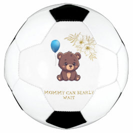 Bola De Futebol A MÃE MAL PODE ESPERAR menina fofa mal pode Bebê b