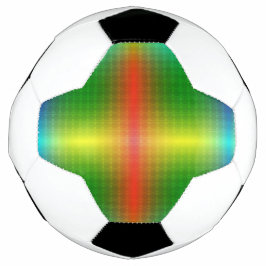 Bola De Futebol A soccer ball features a colorful geometric 