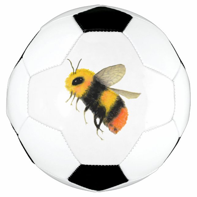 Bola De Futebol Abelha Aquarela (Frente)