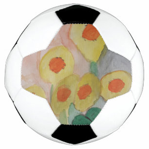 Bola De Futebol Abstrato Girassóis