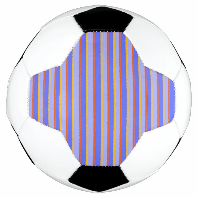 Bola De Futebol abstrato strips da arte moderna (Frente)