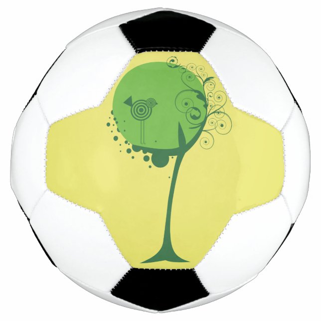 Bola De Futebol Abstrato Tree Soccer Ball (Frente)