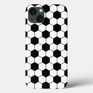 Bola de futebol adaptada padrão Preto Branco